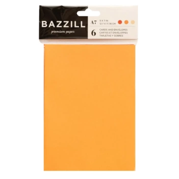 Pack 6 Tarjetas y Sobres Reds Bazzill
