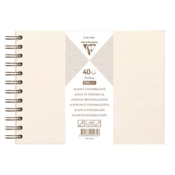 Álbum Marfil Iridiscente Clairefontaine 21x16cm

