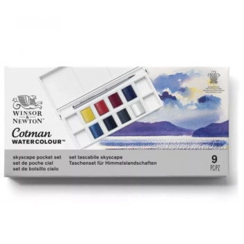 Astuccio tascabile 8 acquerelli Cotman Cielo Winsor and Newton