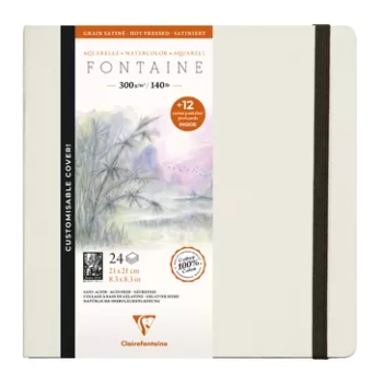 Álbum para Acuarela 300g/m² Clairfontaine 21x16cm