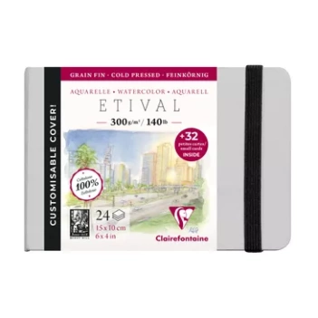 Álbum para Acuarela 300g/m² Clairfontaine 21x21cm