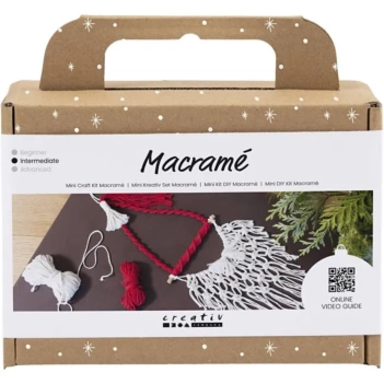Creativ Company Mini Santa Claus Macramé Craft Kit 