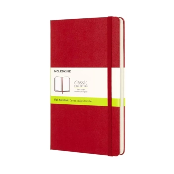 Cuaderno Rojo Escarlata Clásico Tapa Dura Lisa 13x21cm Moleskine