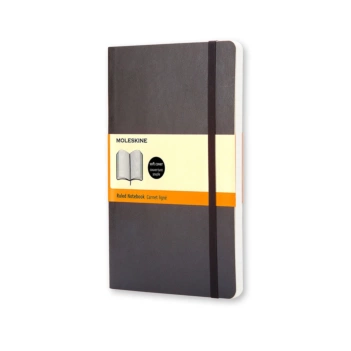 Taccuino classico nero con copertina morbida Stripes 9x14 cm Moleskine