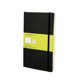 Cuaderno Negro Clásico Tapa Blanda Lisa 13x21cm Moleskine