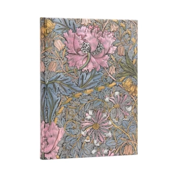 Cuaderno de tapa dura Midi liso Morris Madreselva Rosa Paperblanks 12x18cm 120g/m²