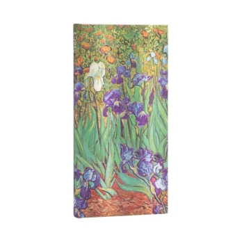 Cuaderno de tapa dura Delgado rayado Lirios de Van Gogh Paperblanks 9,5x18cm 85g/m²