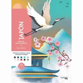 Dibujos para colorear, ¡qué misterio! Japón Hachette Castellano