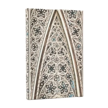 Hardcover 12 month planner Vault of Milan Cathedral 2026 Mini Paperblanks 9,5x14cm 100g/m².