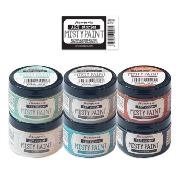 Set van 6 verfpotjes Misty Paint Art Stories van Stamperia, 150 ml