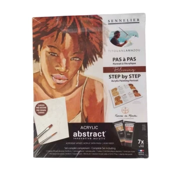Kit pintura acrílica paso a paso Abstract Blessing Titouan Lamazou Sennelier