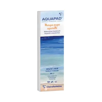 20H bloc-notes à grain fin Aquapad Clairefontaine 6x20cm 300g