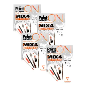 Bloc mix media surtido Paint On Mix4 Clairefontaine 250g