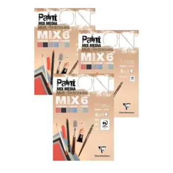 Clairefontaine Paint On Mix6 250g/m² medium colour mixing pad