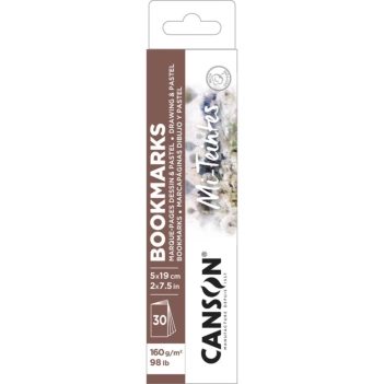 30 Marcapáginas Mi-teintes Canson 5x19cm 160g/m²