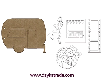 SUPER OFERTA **50%** Álbum Rulotte chipboard Dayka