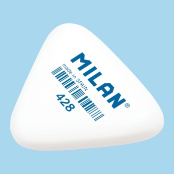 Dicker, dreieckiger, weißer Radiergummi in Brotkrumenform 428 Milan