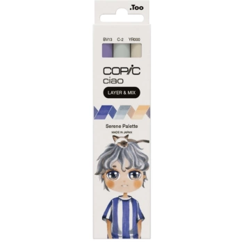 Set of 3 Copic Ciao Layer &amp; Mix Serene markers
