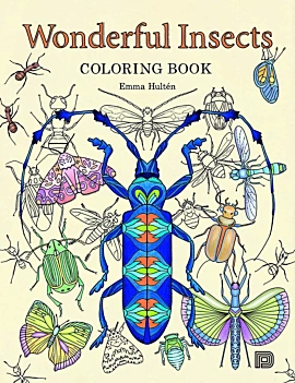 Wonderful Insects Coloring Book, Inglés