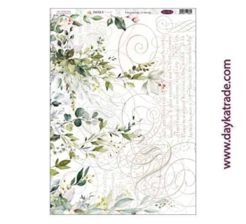 Dayka Trade Fabric DTXM-2038 Flowers 32x70cm