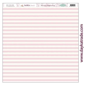 Dayka Trade DTXS-1107 Pink stripes Love and Faith 30x30cm