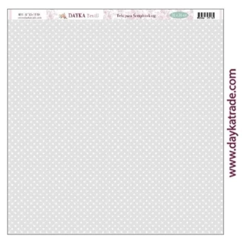 Dayka Trade DTXS-1110 Love and Faith 30x30cm grey polka dots background