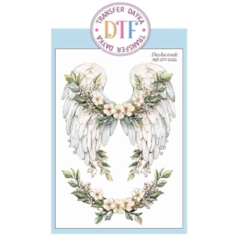 Dayka Trade Transfer Wings with Flowers 20x28.5cm