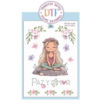 Dayka Trade Transfer Peace and Love 20x28.5cm