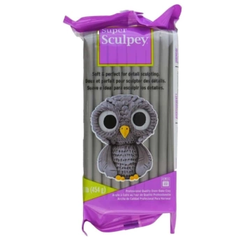 Arcilla para hornear Gris Super Sculpey 454g