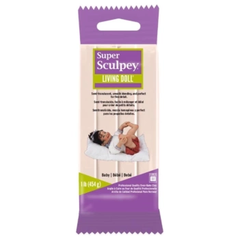 Bicarbonato de sódio Living Doll Baby Super Sculpey Medium 454g