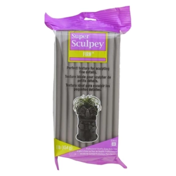 Arcilla para hornear Gris Super Sculpey Firm 454g