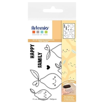 Artemio Set clear stamps Vitamines Vitamines Lemons