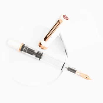Pióro wieczne białe i różowe złoto ECO TWSBI