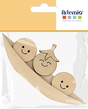 Artemio Wooden Die-cuts Peas Vitamines Vitamines 