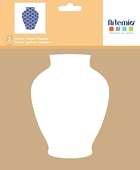 Artemio Set 2 Stencil Stencils Bleu 20x20cm