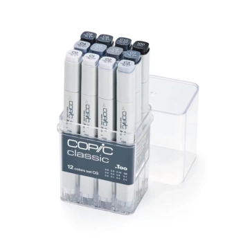 Estuche 12 rotuladores Copic Classic Cool Gray