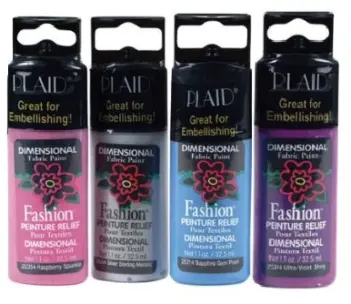 Pintura Dimensional Fashion para tela - Plaid