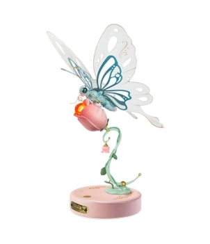 Pink Robotime Butterfly model