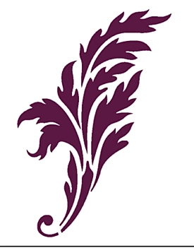 SUPER OFERTA **40%** Plantilla de Stencil N-1023 Pluma 21x30cm A4 Dayka