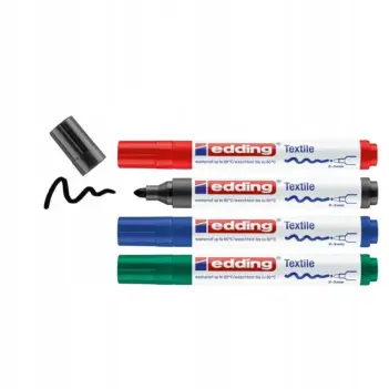 Set 4 Rotuladores textiles 4500 Edding