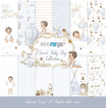 Sweet Baby Boy Scrapbooking Kit PapersForYou 20x20cm