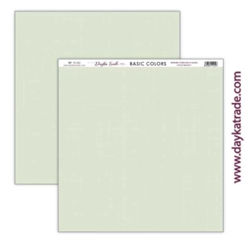 Dayka Trade Set 5 PL-032 textured effect paper Light Green 30x30cm