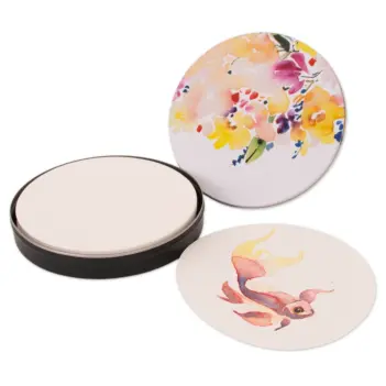 Lata papel acuarela mixto 25 hojas redondas Fabriano Hartem  Ø14cm 300g