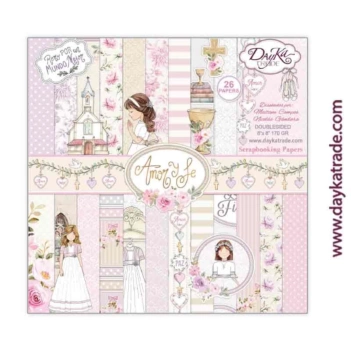 Dayka Trade Paper Kit Love and Faith Girl 20x20cm