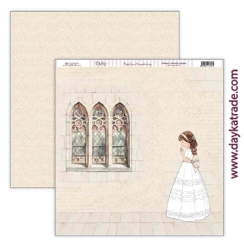 Dayka Trade Paper SCP-674 Communion Girl praying Love and Faith 30x30cm