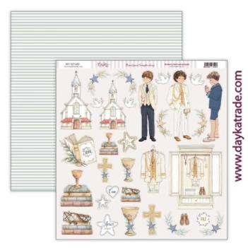 Dayka Trade Paper SCP-692 Cut-outs for children Love and Faith 30x30cm