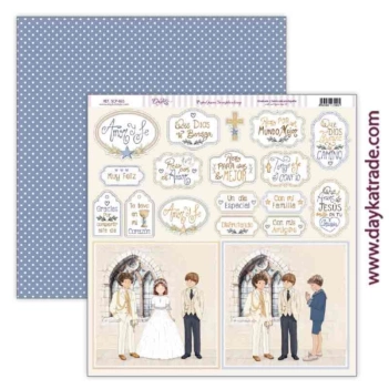 Dayka Trade Paper SCP-693 Paper cut-outs child labels Love and Faith 30x30cm