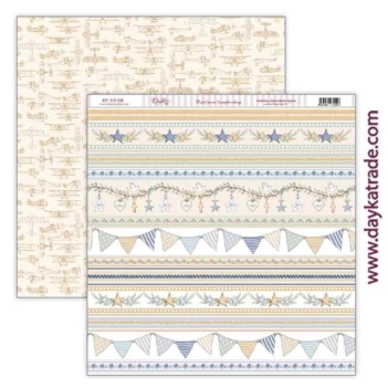 Dayka Trade Paper SCP-696 Love and Faith 30x30cm Borders and Bunting 30x30cm