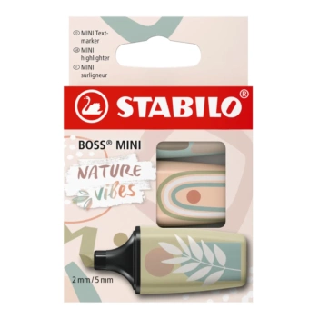 Set 3 mini subrayadores Boss Naturevibes STABILO