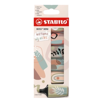 Set 6 mini subrayadores Boss Naturevibes STABILO